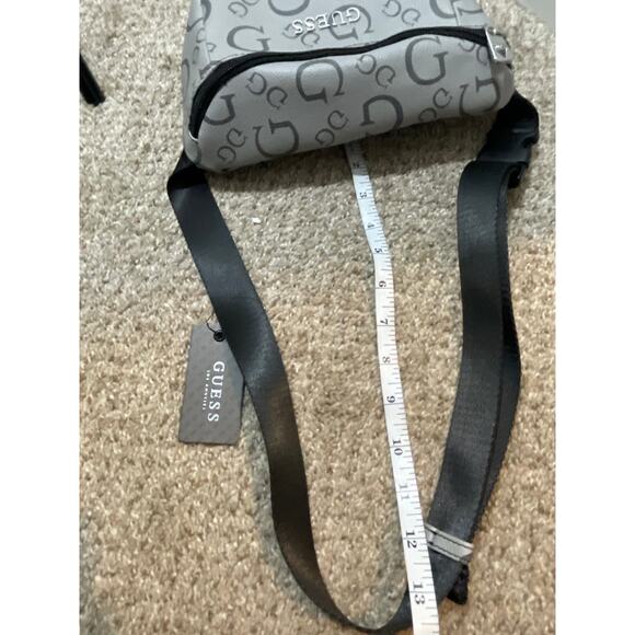 Guess Women's Cassius Grey Monogram Bum Santos Travel Belt Bag New with Tag - Picture 8 of 8